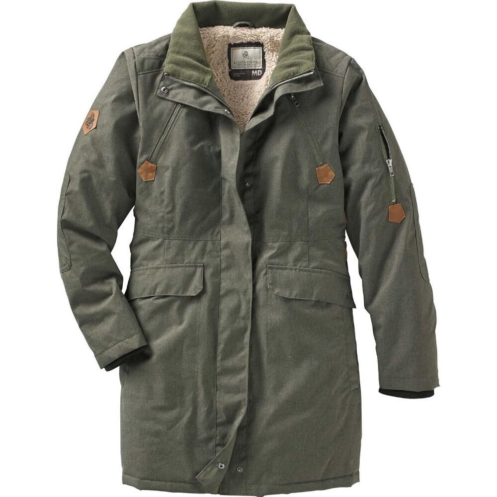 Women's Light Army Green Water Hooded Faux Fur Winter Warm Vest Jacket Coats - Picture 6 of 7